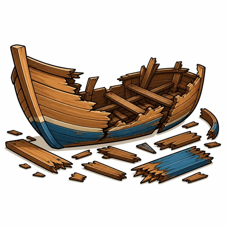 debris（残骸・noun）の覚え方イラスト