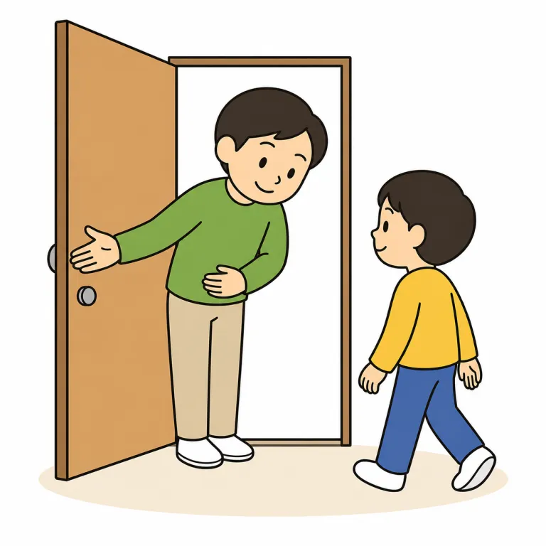 decent（礼儀正しい・adjective）の覚え方イラスト
