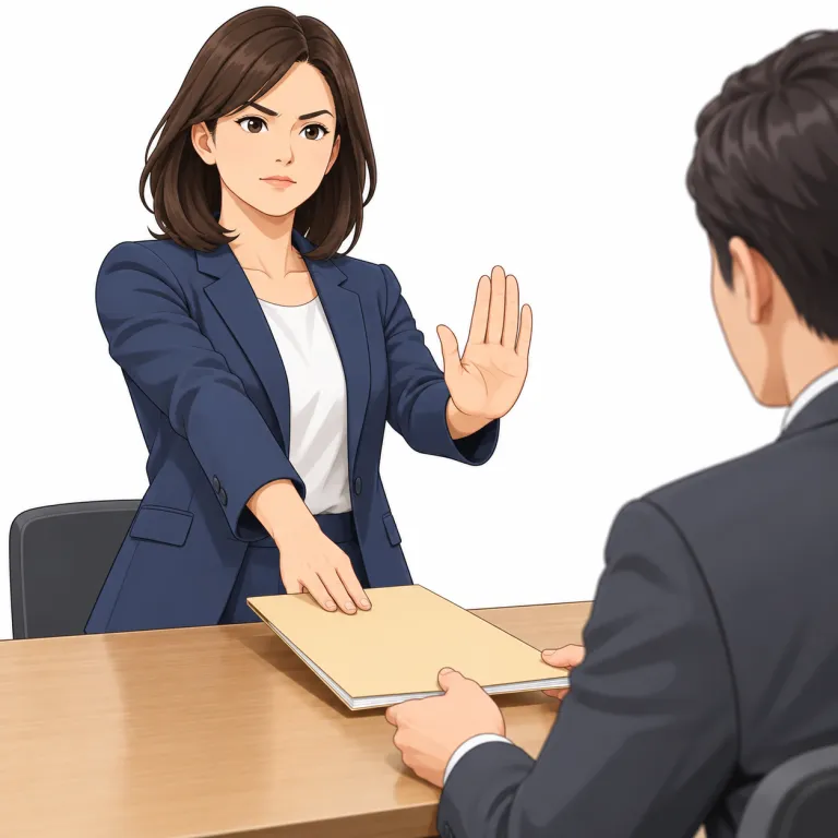 decisively（断固として・adverb）の覚え方イラスト