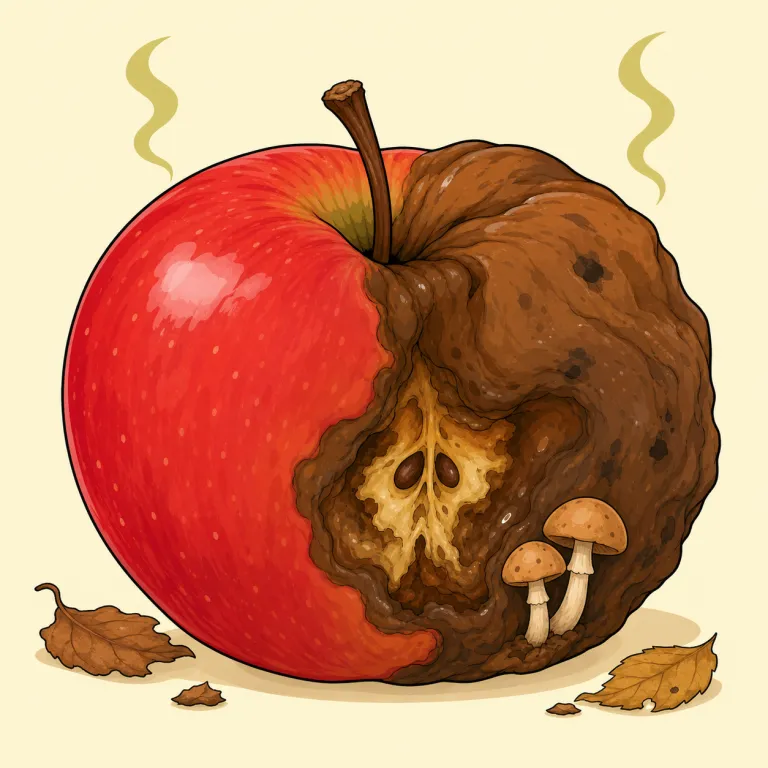 decomposition（腐敗・noun）の覚え方イラスト