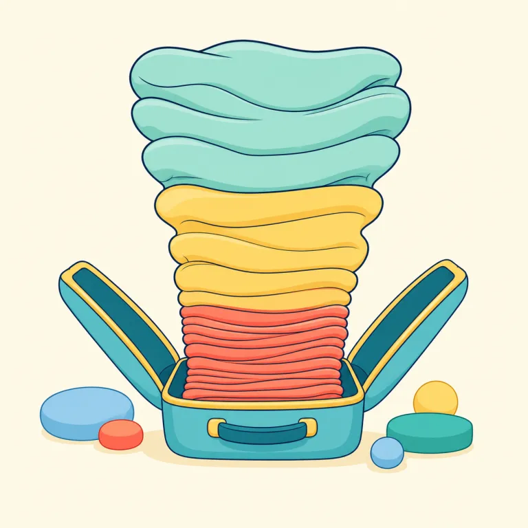 decompress（圧縮を解く、減圧する・動詞）の覚え方イラスト — compress は「圧縮する」、de- はそれを反対にする合図です