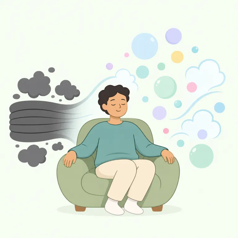 decompression（息抜き・noun）の覚え方イラスト