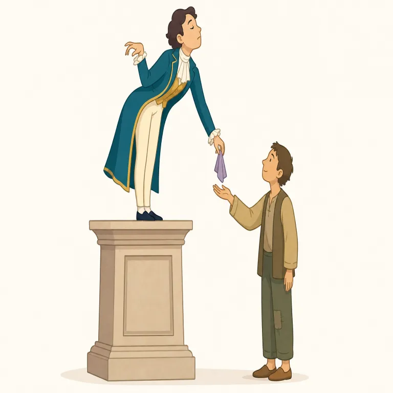 deign（身を落としてする・動詞）の覚え方イラスト — deign は dignity「尊厳」と同じ dign- 系の語だと考えると覚えやすいです