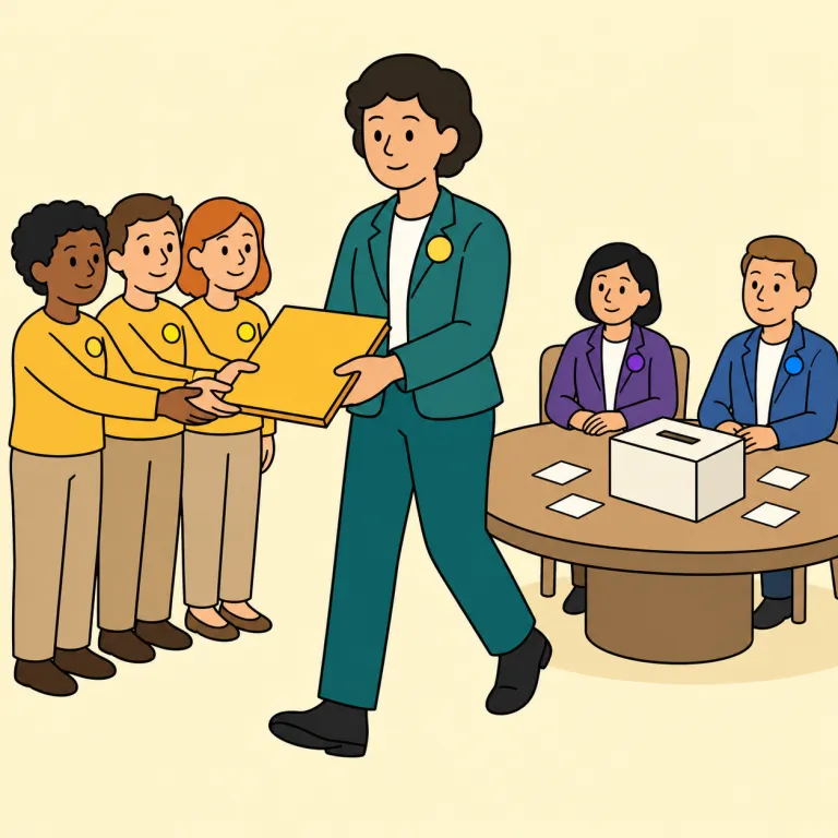 delegate（代表者、代議員・noun）の覚え方イラスト