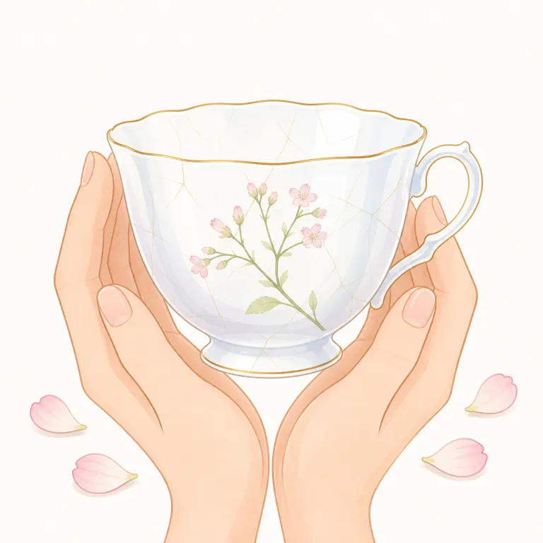 delicate（繊細な・形容詞）の覚え方イラスト — delicate は、人・表現・作業・味わいなどが「細やかで、粗く扱うとよさが失われる」感じを表します