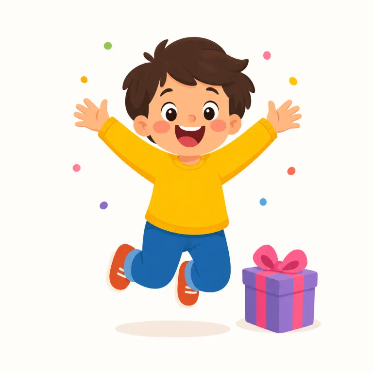 delighted（大喜びしている・形容詞）の覚え方イラスト — まず名詞・動詞の delight「大きな喜び」を軸にすると覚えやすいです