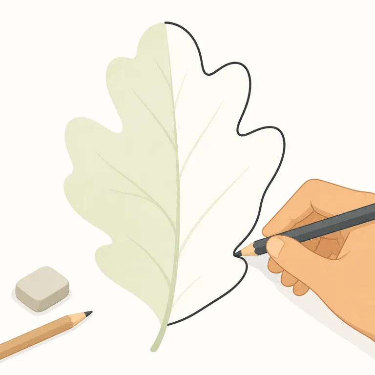 delineating（輪郭を描く・動詞）の覚え方イラスト — このエントリでは、delineating を「線で形や境界をくっきり示している」と覚えます