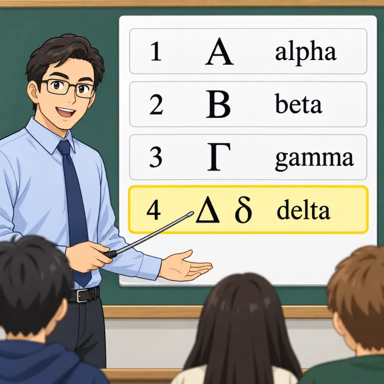 delta（デルタ・noun）の覚え方イラスト