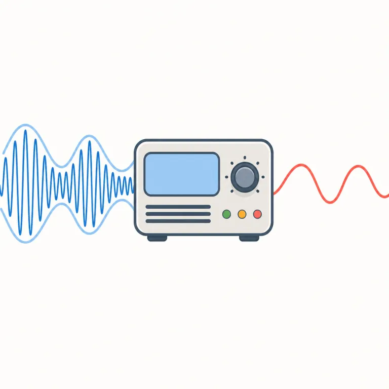 demodulation（復調・名詞）の覚え方イラスト — demodulation は modulation と対で覚えるのがいちばん残ります