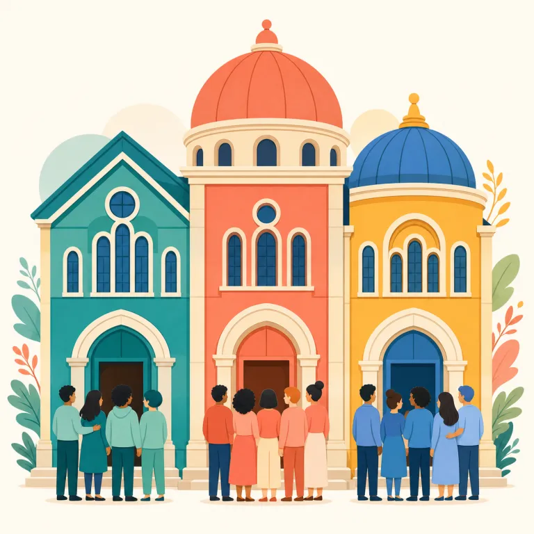 denominational（宗派的な・形容詞）の覚え方イラスト — denomination を知っていると覚えやすく、denominational は「ある denomination（宗派）に属する・宗派色のある」という形容詞