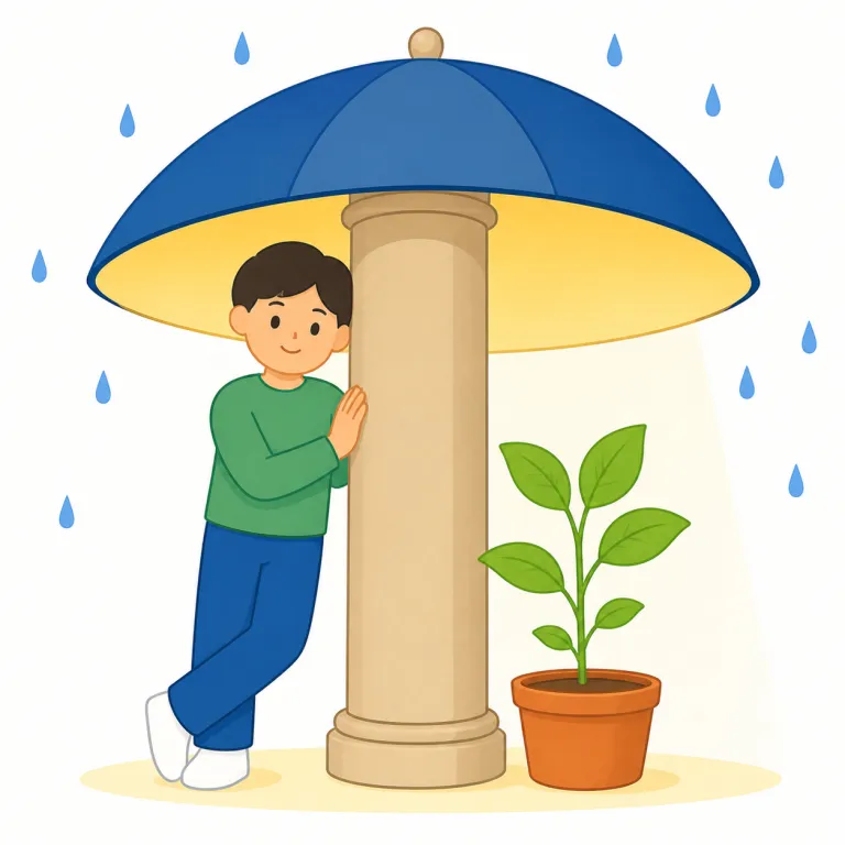 depend（頼る、〜次第である・動詞）の覚え方イラスト — depend は depend on をセットで覚えるのが最短