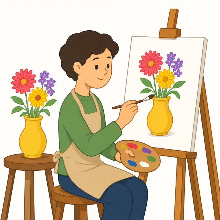 depict（描写する・動詞）の覚え方イラスト — depict は picture と同じ pict「絵・像」を含む語として覚えると整理しやすいです