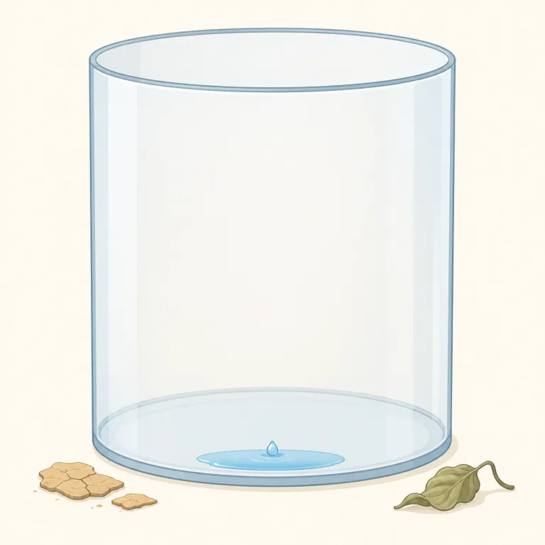 depleted（枯渇した・形容詞）の覚え方イラスト — depleteは「蓄えを使い果たす」、depletedは「使い果たされて残り少ない状態」です