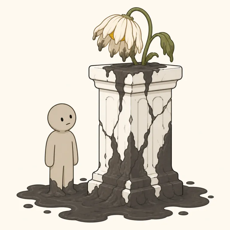 depravity（邪悪さ・名詞）の覚え方イラスト — depravity は depraved「邪悪な、道徳的に腐敗した」の名詞形として覚えると自然です