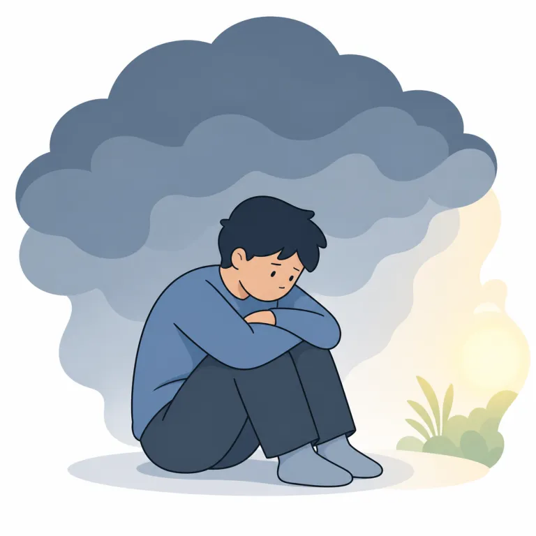 depressiveの覚え方イラスト