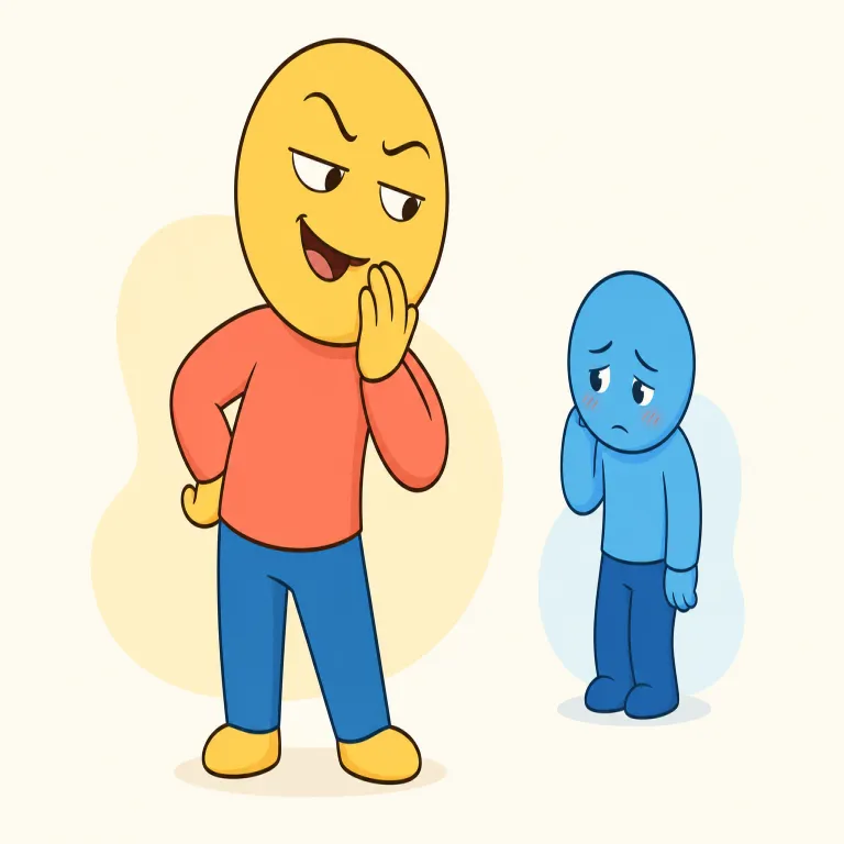 derisive（嘲笑的な・形容詞）の覚え方イラスト — derisive は動詞 deride（公然とあざける）を土台に覚えるのが最短