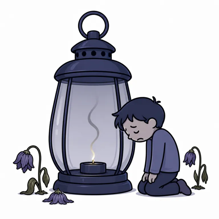 despair（絶望する・verb）の覚え方イラスト