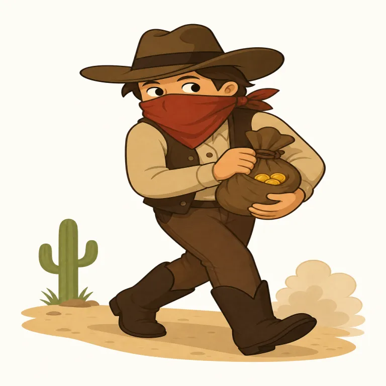 desperado（無法者、ならず者・名詞）の覚え方イラスト — desperado は desperate を知っていると強く結びつく