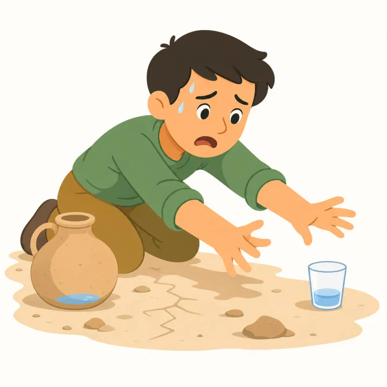 desperate（絶望的な、必死の、切実な・形容詞）の覚え方イラスト — despair（絶望）を知っていれば、その形容詞版に近い感覚で覚えると定着しやすい語