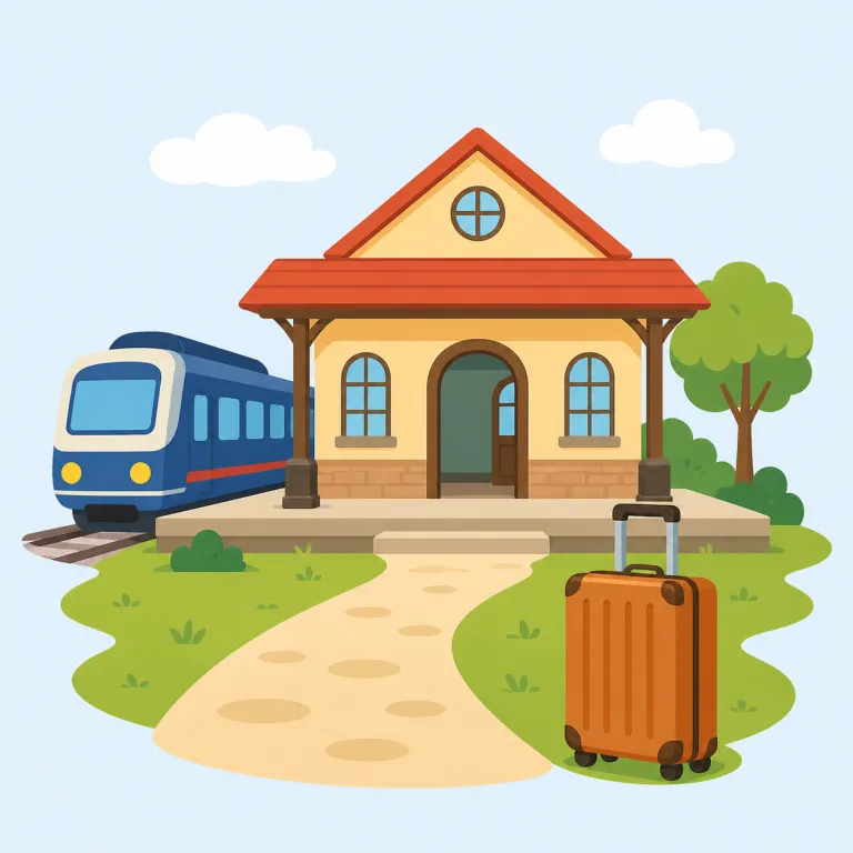 destination（目的地・名詞）の覚え方イラスト — destination は travel 系の基本語としてまとめて覚えると残りやすいです