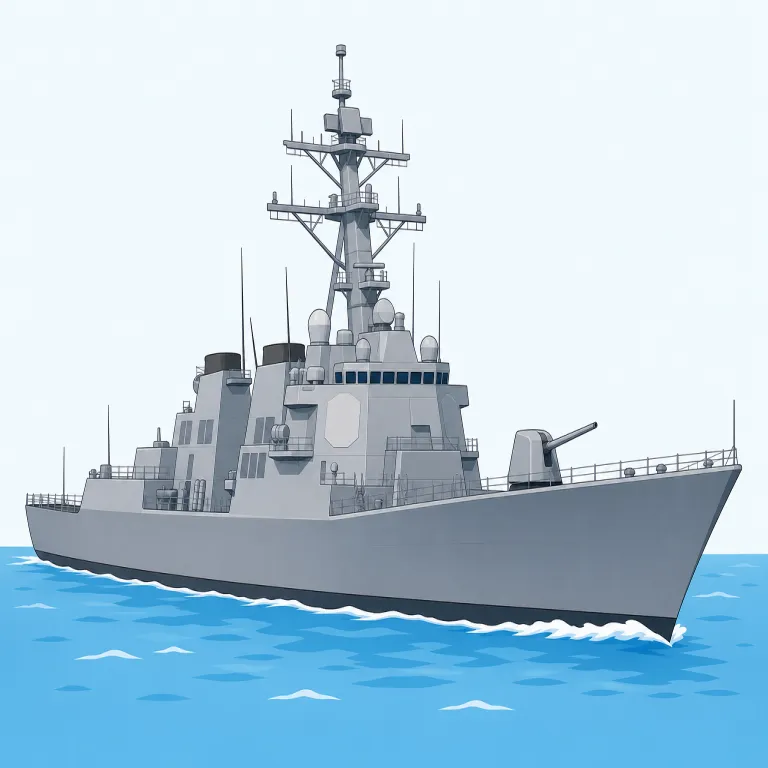 destroyer（駆逐艦・noun）の覚え方イラスト