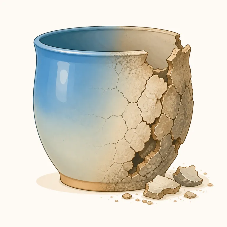 deterioration（悪化・名詞）の覚え方イラスト — まず動詞 deteriorate「悪化する」を知っていると、-ion が付いた deterioration はその名詞形だとつかめます