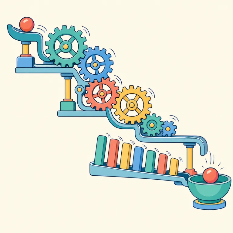 determinism（決定論・名詞）の覚え方イラスト — まず determine「決める」を土台にすると覚えやすいです