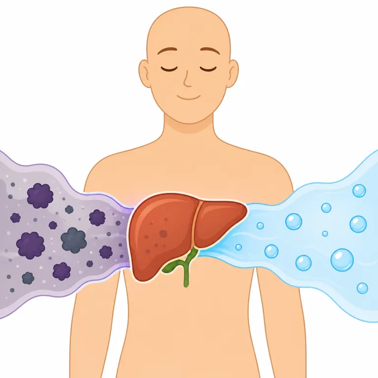 detoxification（解毒・名詞）の覚え方イラスト — まず detox を知っていると覚えやすい語です