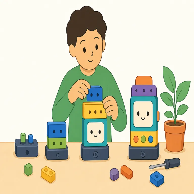 develop（開発する・動詞）の覚え方イラスト — develop を「開発する」と覚える時は、何かを一瞬で作る create ではなく、製品・技術・土地・事業を時間をかけて実用的な形に育て上げる動詞として見るとよい