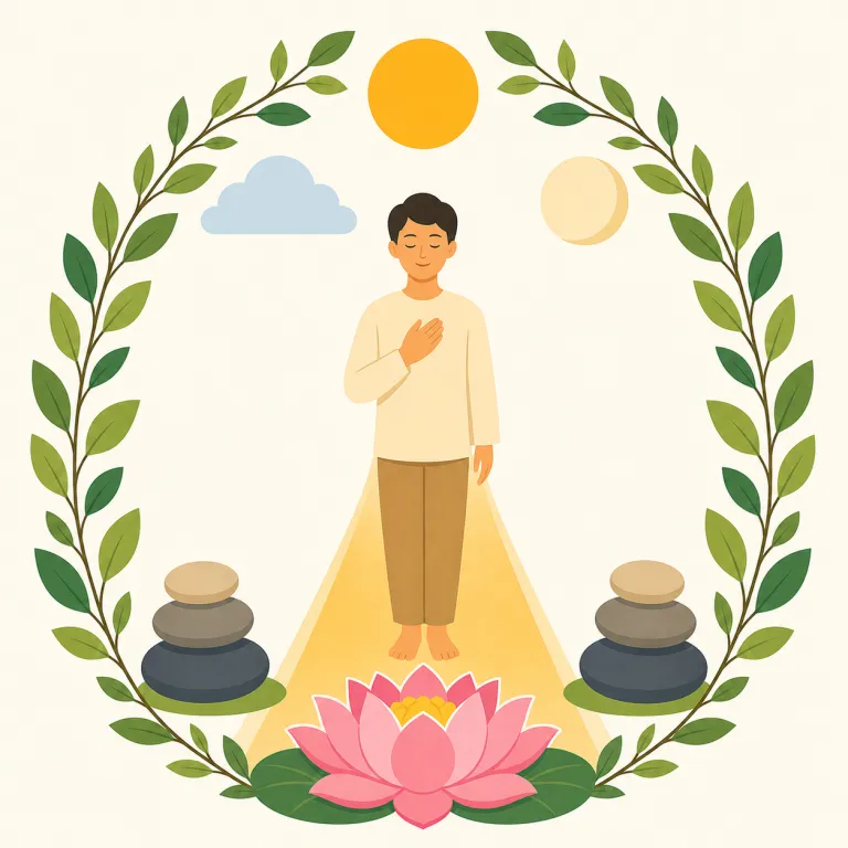 dharma（ダルマ・noun）の覚え方イラスト