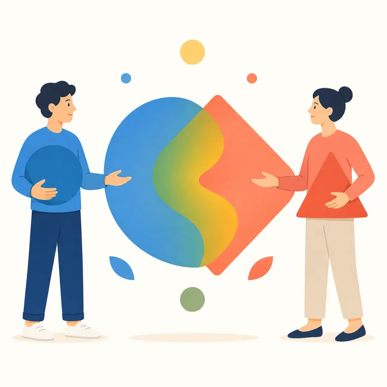 dialectic（弁証法・名詞）の覚え方イラスト — まず dialogue を思い出すと覚えやすいです
