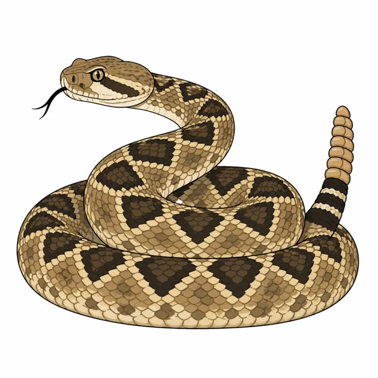 diamondback（ガラガラヘビ・noun）の覚え方イラスト