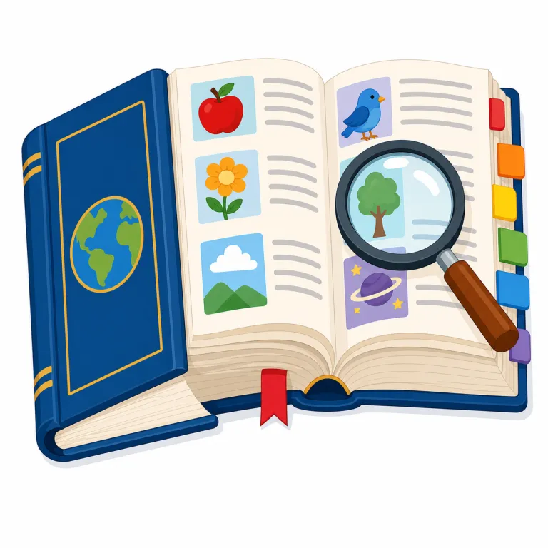 dictionary（辞書・名詞）の覚え方イラスト — dictionary は、まず日常表現の look it up in a dictionary で丸ごと覚えると定着しやすい語です