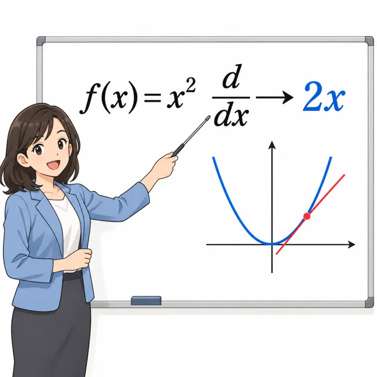 differentiate（微分する・verb）の覚え方イラスト