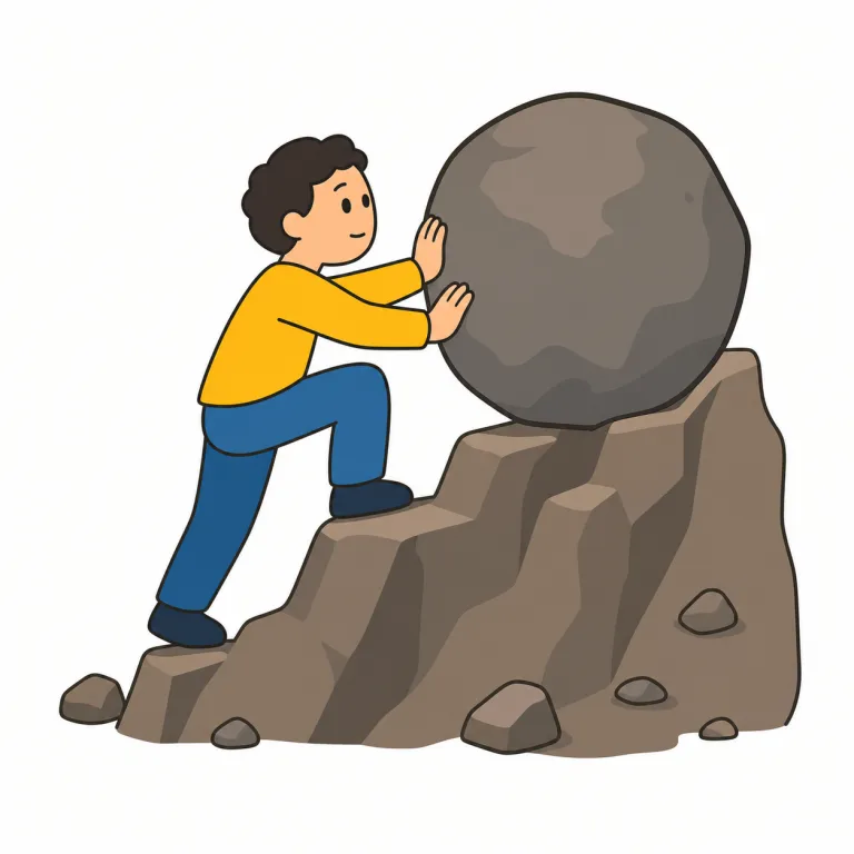 difficulty（困難・名詞）の覚え方イラスト — まず形で覚えると定着しやすいです