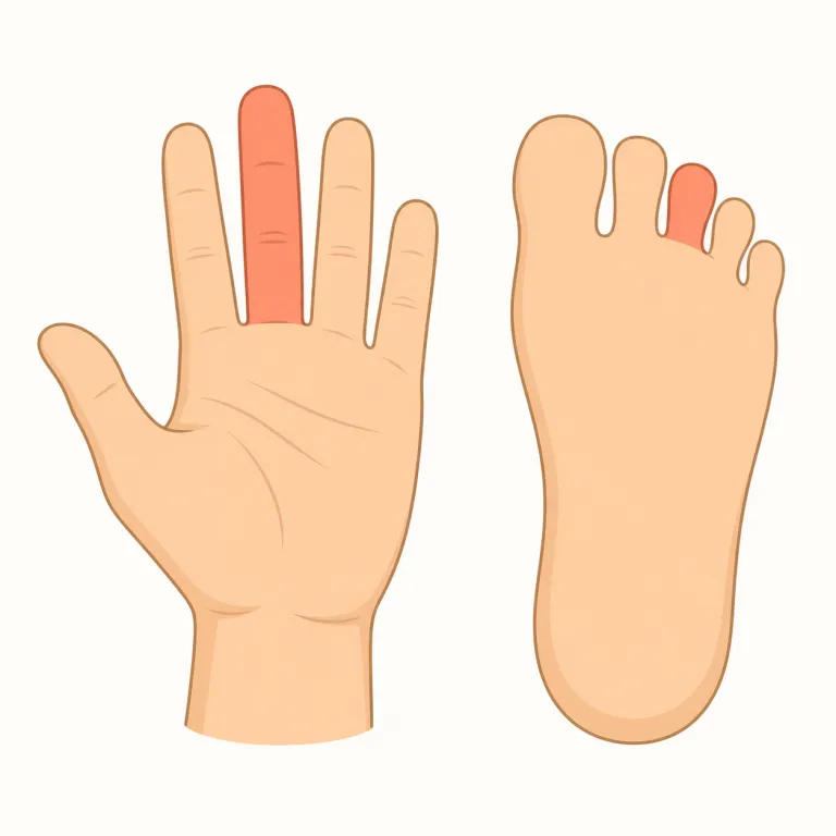 digit（指、足指・noun）の覚え方イラスト