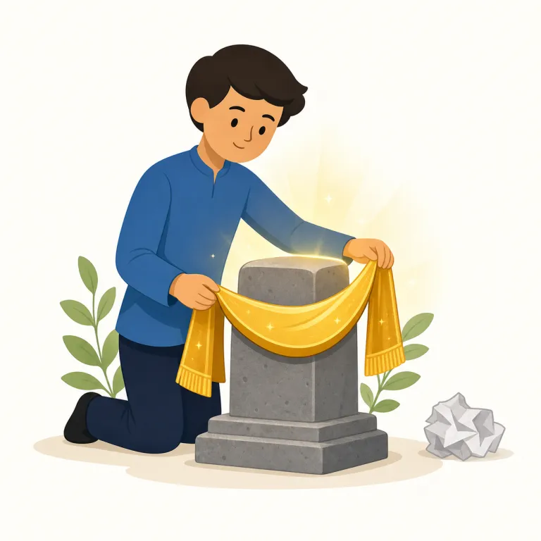 dignify（威厳を与える、（否定文で）取り合う価値を与える・動詞）の覚え方イラスト — dignify は dignity「尊厳・威厳」に -fy「〜にする」が付いた動詞で、「品位や重みを与える」と考えると覚えやすいです
