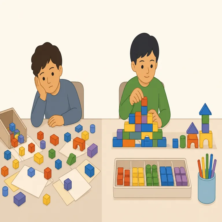 diligent（勤勉な・形容詞）の覚え方イラスト — このエントリの diligent は、「熱心な」という基本義とは別に、仕事や責任をこつこつ果たす「勤勉な」という性格・態度を表す用法として覚えます