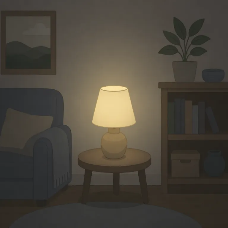 dim（薄暗い・形容詞）の覚え方イラスト — dim は bright「明るい」と dark「暗い」の間に置くと覚えやすい形容詞です