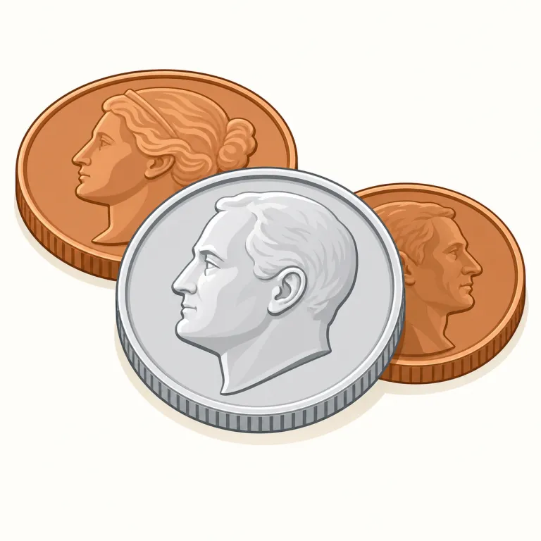 dime（10セント硬貨・名詞）の覚え方イラスト — まず米国硬貨の並びで覚えると残りやすいです