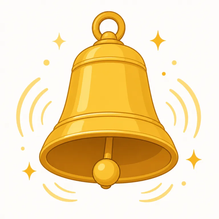 dingdong（ディンドン（鐘の音）・名詞）の覚え方イラスト — dingdong は bell や doorbell の場面と結びつけると覚えやすい語です