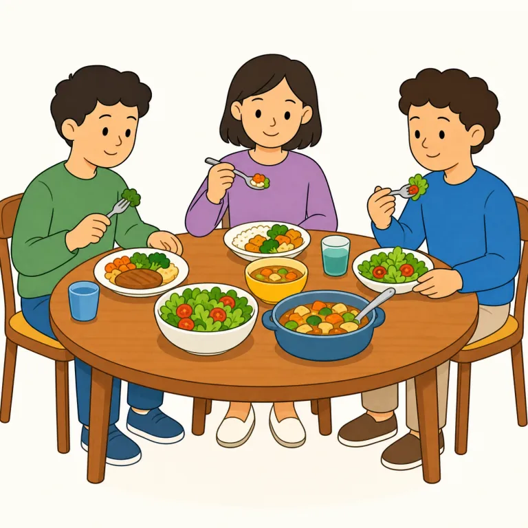 dining（食事・noun）の覚え方イラスト