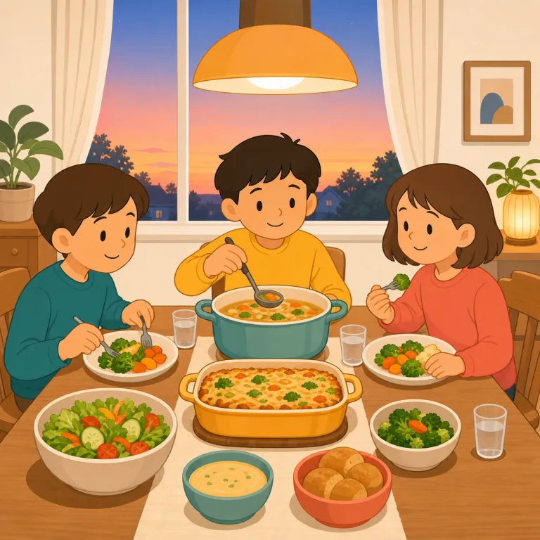 dinnertime（夕食時・名詞）の覚え方イラスト — dinner + time の直結で覚える語です