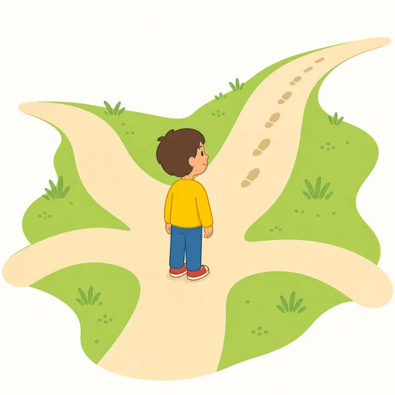 direction（方向・名詞）の覚え方イラスト — `direction` の「方向」は、物や人がどちらを向くか、どちらへ進むかを表す名詞です