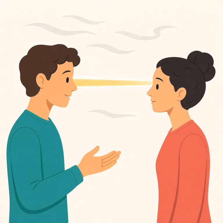 directness（率直さ・名詞）の覚え方イラスト — direct を知っていれば核は「まっすぐ・回り道なし」