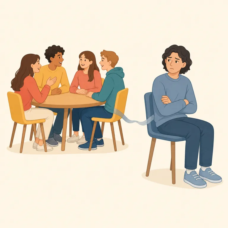 disaffected（不満のある・形容詞）の覚え方イラスト — まず affect を「心に作用する」、affection を「愛情」として押さえると、dis- が付いた disaffected は「気持ちが離れ、好意が向かなくなった…