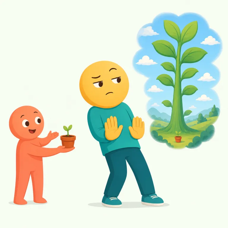 disbelieve（信じない・動詞）の覚え方イラスト — dis- は「打ち消す」接頭辞で、believe「信じる」に付いて「信じる気持ちを外す」と見ると覚えやすい語