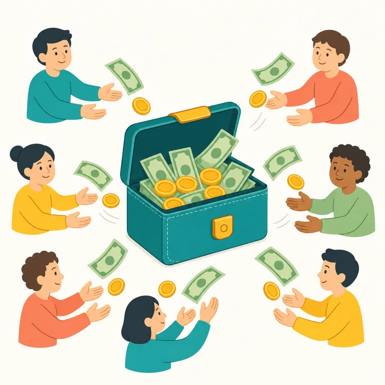 disbursement（支払い・名詞）の覚え方イラスト — まず中心にあるのは disburse で、「お金を実際に払い出す」という金銭専用の動詞