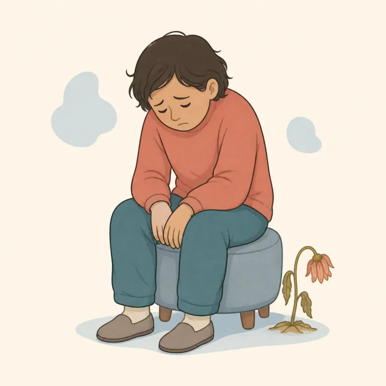 disconsolate（悲嘆にくれた、打ちひしがれた・形容詞）の覚え方イラスト — まず console / consolation を知っていると覚えやすい語です