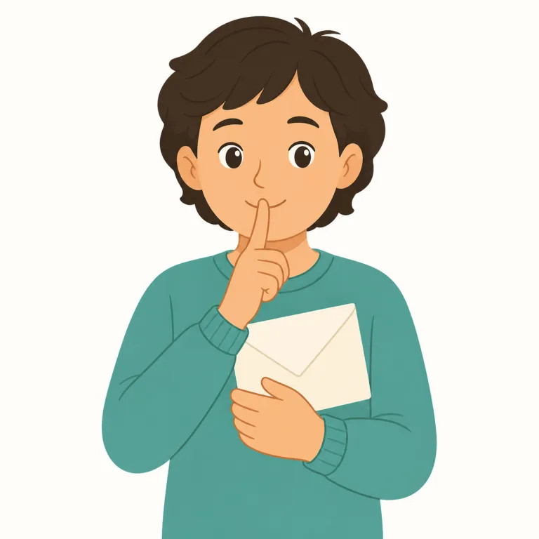 discreet（慎重で口の堅い・形容詞）の覚え方イラスト — まず secret を連想すると覚えやすい
